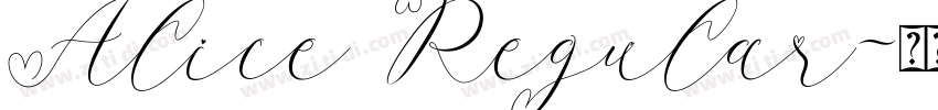 Alice Regular字体转换